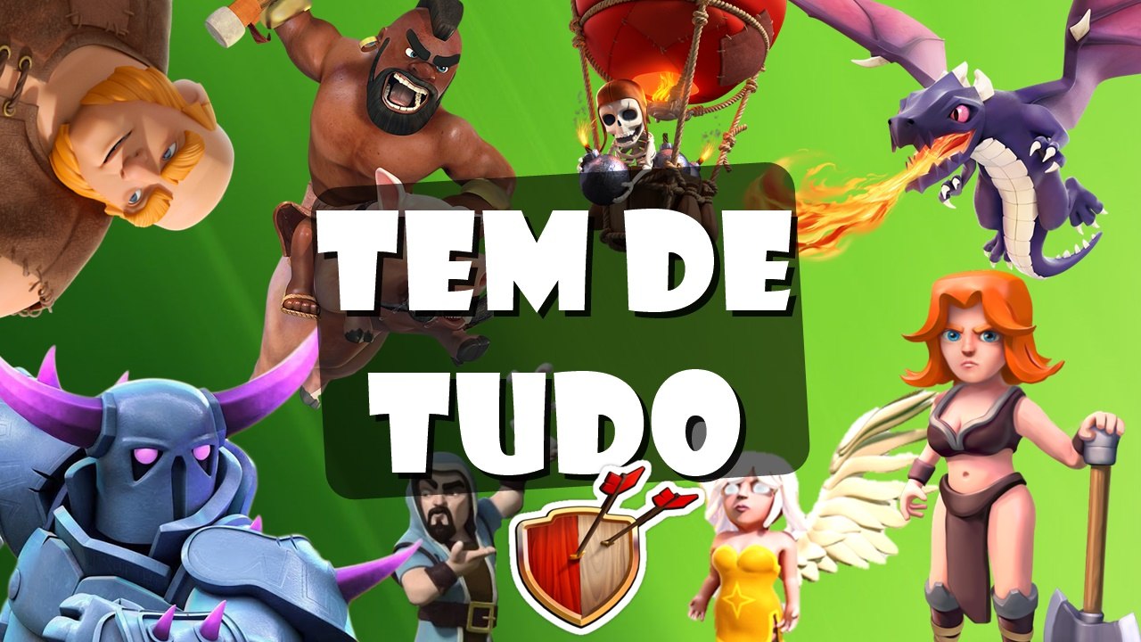 Clash of Clans #84 | O ATAQUE MAIS LOUCO DE CV8 | TROPAS VARIADAS [PT-BR]