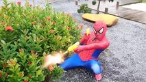 #SPIDERMAN vs Ironman, el Capitán América! Payaso malvado w/ GRITO se convirtió en un fuego Cruzado GANGSTER Sup