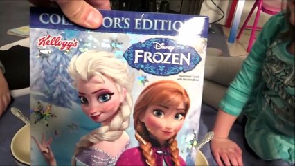 Disney Frozen Cereal Taste Test & Review 'Toy Freaks' Rare Collectors Box