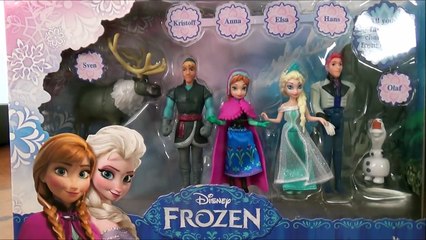 Download Video: Disney Frozen Figures Unboxing Anna, Elsa Sven, Hans, Kristoff and Olaf