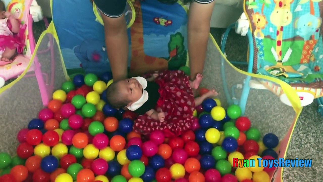 BALL PIT Newborn Babies Twin Girls First Baby B...