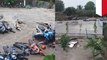 Detik-detik banjir bandang menerjang tembok SMA 2 di Bogor - Tomonews