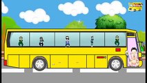 Las ruedas De Los Autobuses Van Ronda Y Ronda en 3D y 2D, Animación para Niños Canciones | Rimas fo