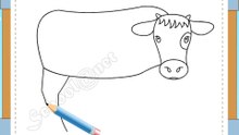 Drawing baby cow