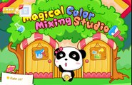 Baby Panda | Color Mixing Studio | Panda games Babybus | kinder surprise tv