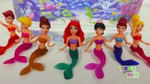Disney Princess Mermaids Swimming Around in Water | Disney Toys for Kids
