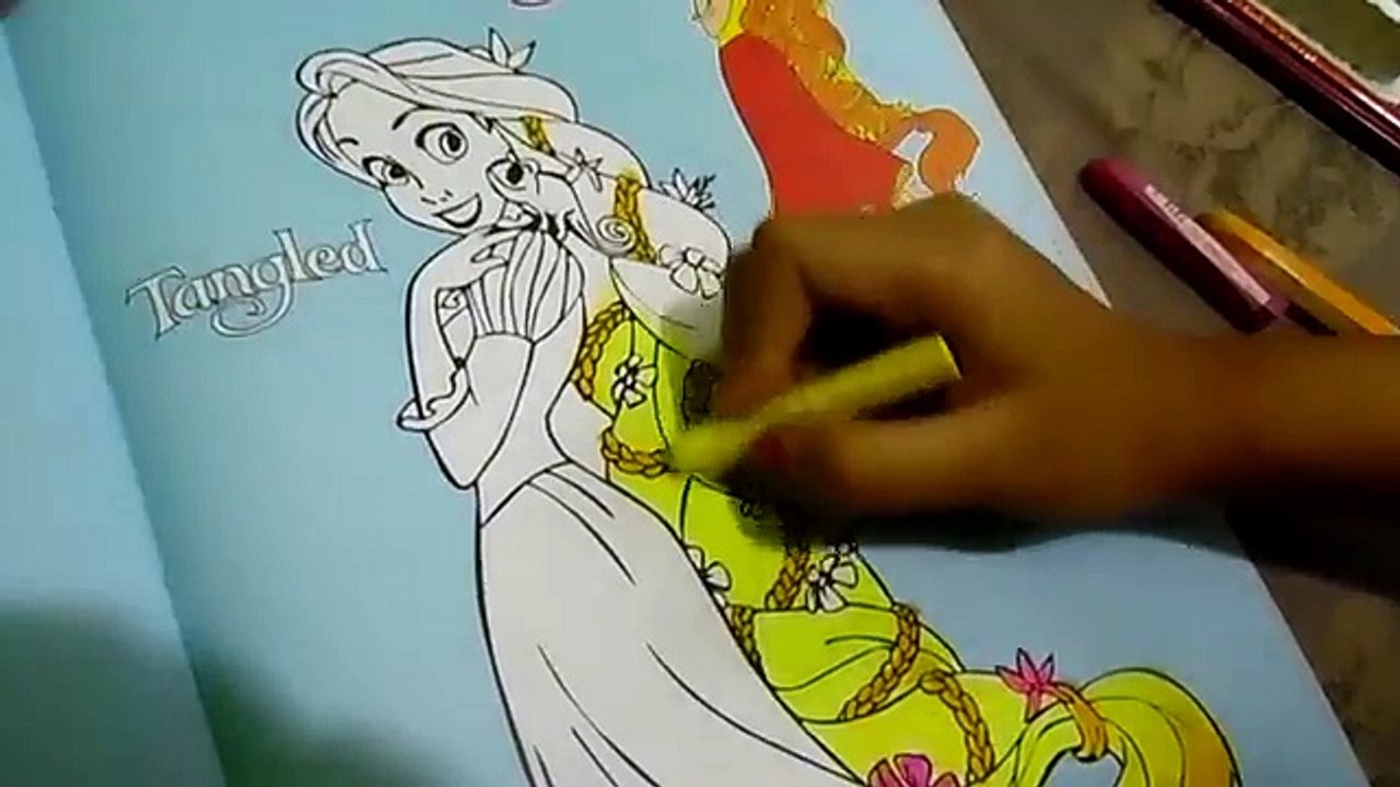 Disney Princess Rapunzel of film Tangled Coloring Pages for