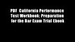PDF  California Performance Test Workbook: Preparation for the Bar Exam Trial Ebook