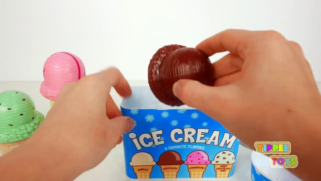 Ice Cream Cones Playset for Kids | Learn Colors
