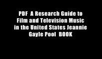 PDF  A Research Guide to Film and Television Music in the United States Jeannie Gayle Pool  BOOK