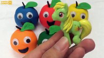 Surprise Pony collections and Learn Colors with Play Dough Apples Smiley Face Education for Kids