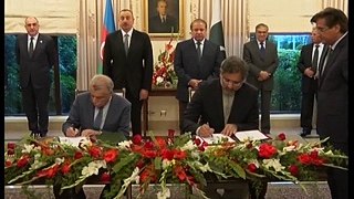 Mr. Natig Aliyev, Minister of Energy, of Azerbaijan and Mr. Shahid Khaqan Abbassi Minister for P&NR signed the agreement