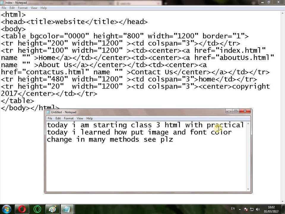 Learn Html Class 3 With Practical