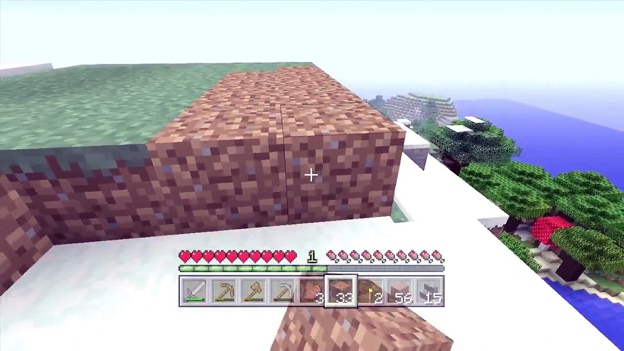 Minecraft Xbox Hardcore Survival -  Building the Bed Rooms - Part 2