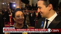 Lin-Manuel Miranda talks ACLU support and more at the Oscars
