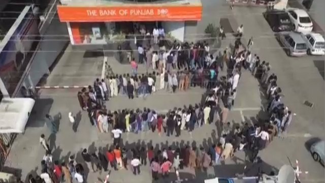 People line up for PSL final tickets