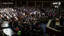Le président Trump s'exprime devant le Congrès américain