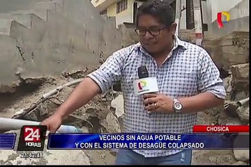 Chosica: vecinos están sin agua potable y con el sistema de desagüe colapsado