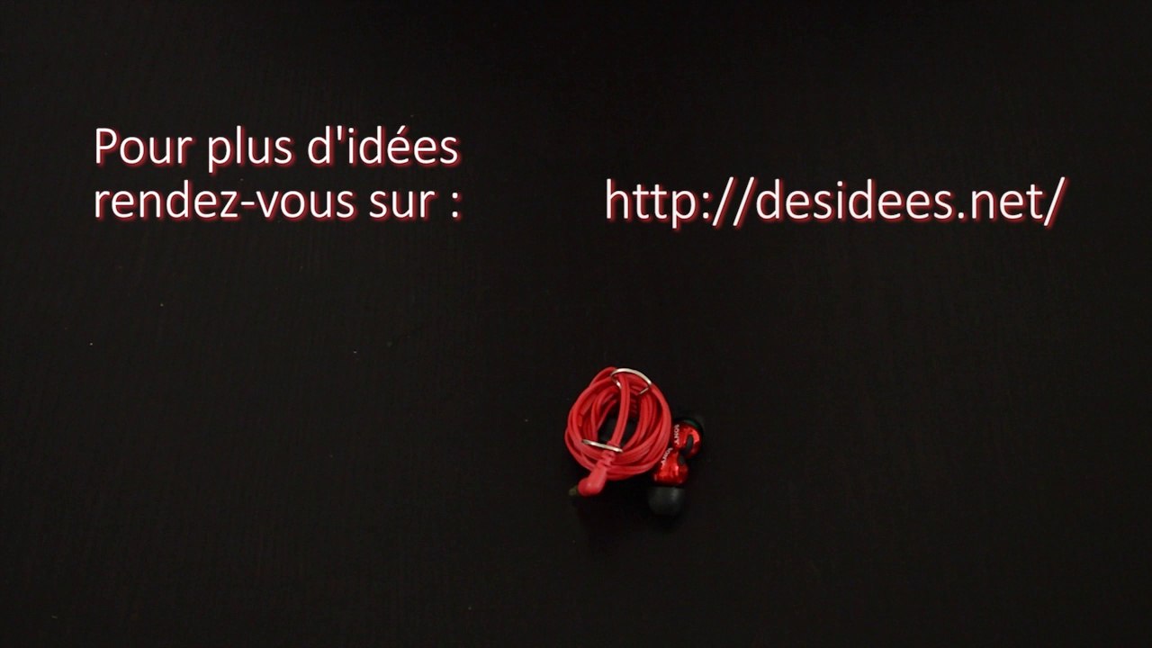 Tuto facile : Rangez vos écouteurs grâce à une pince double clip