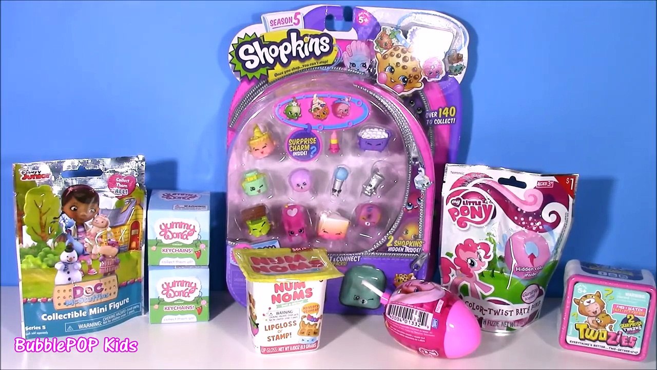 Blind Bag BONANZA! Shopkins Season 5 Twozies Yummy World Blind Bags MLP Barbie Num Noms!