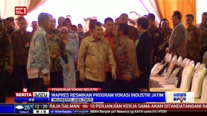 JK Resmikan Program Pendidikan Vokasi Industri SMK di Mojokerto