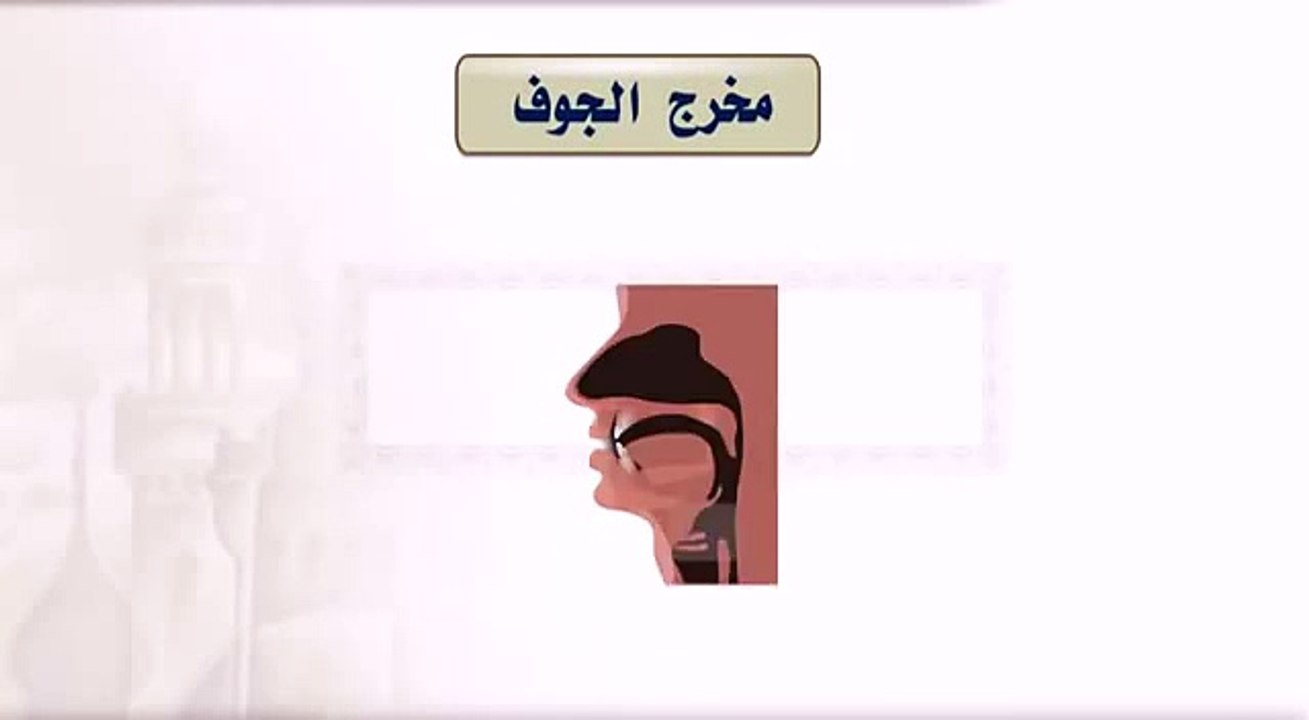 الدرس 25 - مخرج الجوف