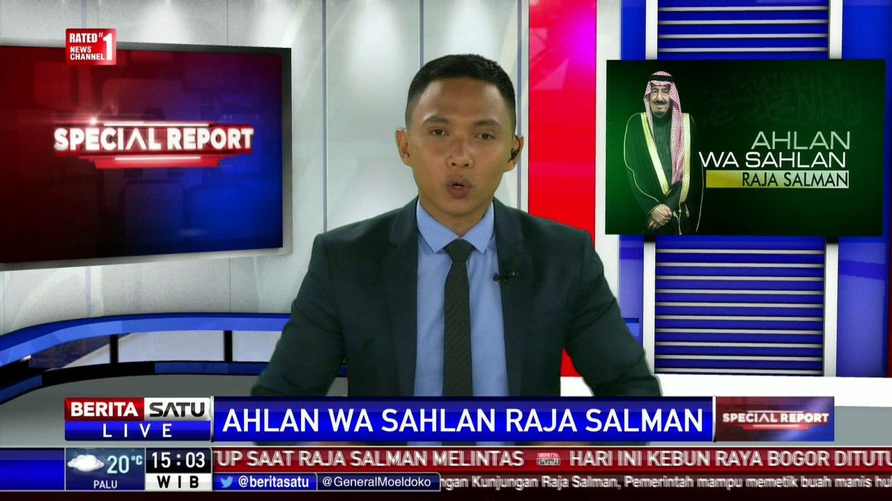 Kedatangan Raja Salman di Bogor Disambut Hujan Deras