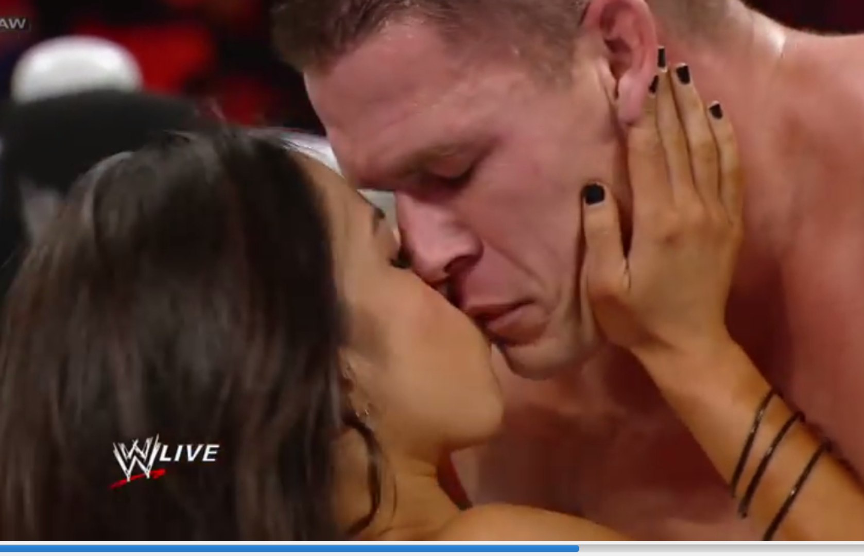 wwe aj kiss john cena