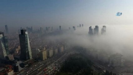 İstanbul'da Havadan Görüntülenen Sis Mest Etti