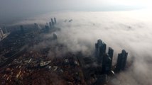 Istanbul'da Havadan Görüntülenen Sis Mest Etti