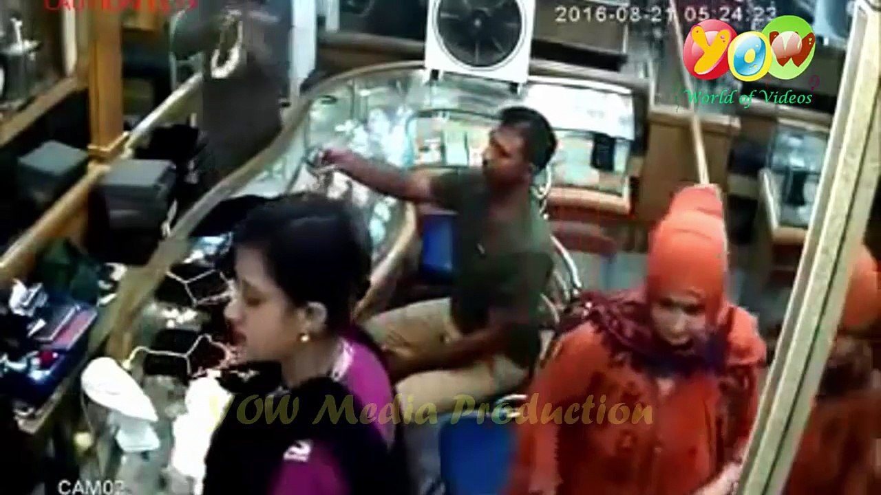 Young girl stealing Gold Jewelry