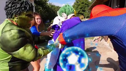 Frozen Elsa Gets Eyes Hands! w_ Spiderman Joker Doctor Superwoman Superhero