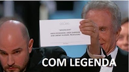 Erro incrível no Oscar 2017 - LEGENDADO (ative a leg)  - Melhor filme