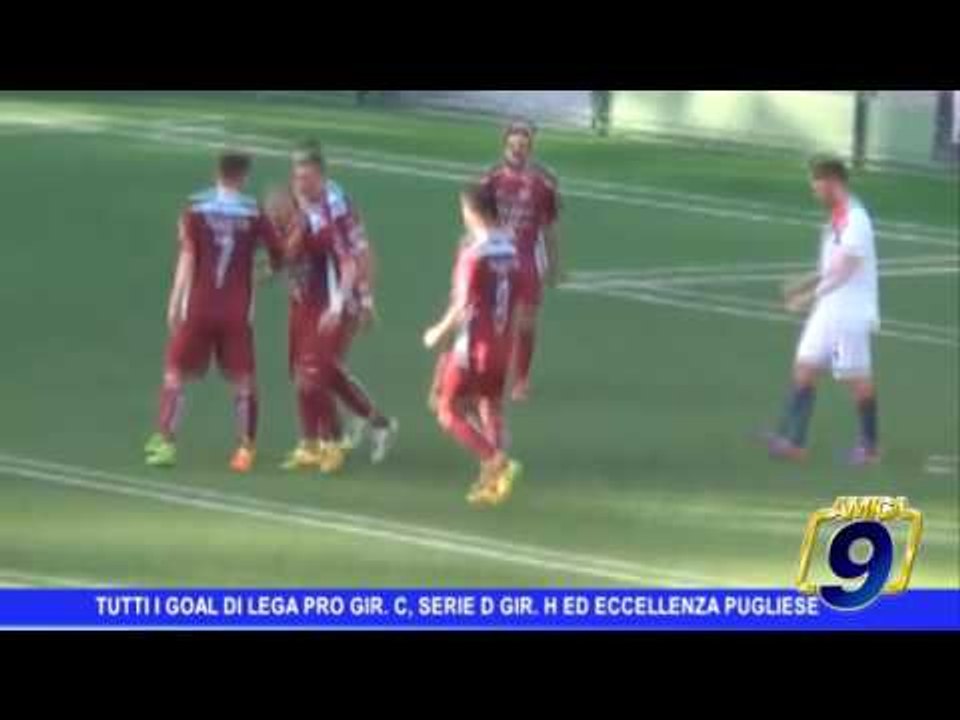 Tutti i goal di Lega Pro gir. C, Serie D gir. H ed Eccellenza pugliese 27/02/2017