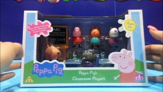 Peppa Pig School Time Fun Playset ★ Learn ABC With Peppa Pig Toys-ttrFt