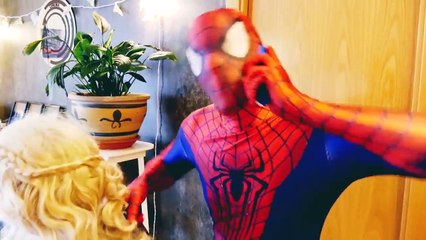 Spiderman & Frozen Elsa Arrested vs Joker Policeman Superhero Fun in Real Life