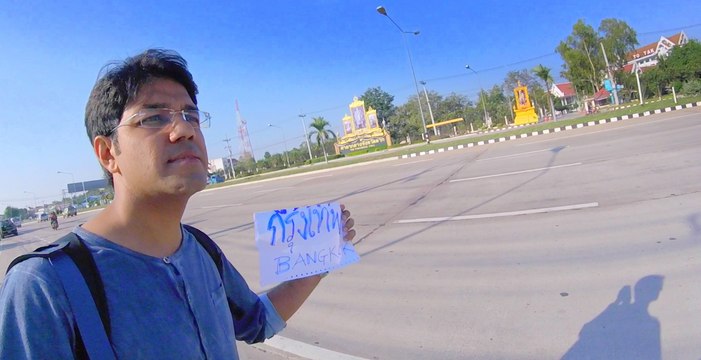 Hitch-Hiking in Thailand for 8 days : Night stay at Police station