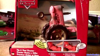 Disney Cars 2 Carry Case Diecasts NEW Disney Pixar Cars Tractor Tipping Tip & Toot Tractor Tracteur-Qm73YKMR