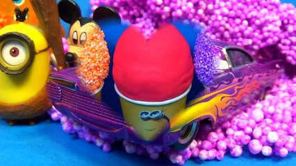 Descargar video: ICE CREAM surprise eggs Disney CARS Hello Kitty My little PONY Mickey Mouse Om Nom MINIONS mymillion-lLden