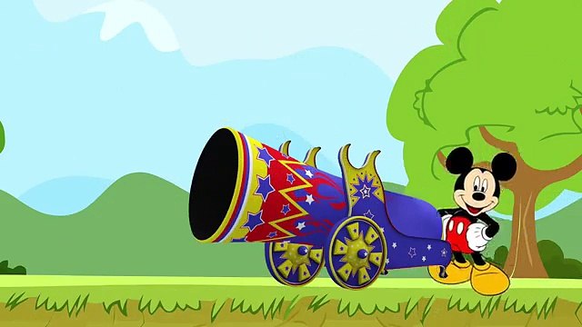 Mickey Mouse Circus Cannon Space Exploration Finger Family Song! MICKEY MOUSE ironman Spoo