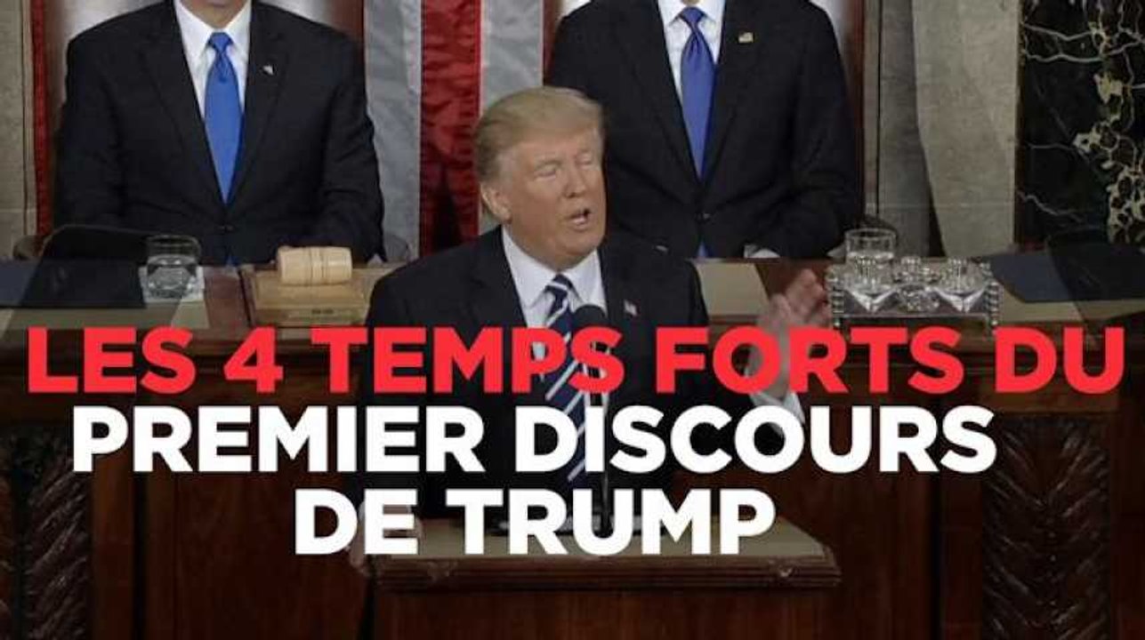 Les 4 temps forts du discours de Trump au congrès