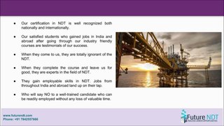 Job Placements on NDT in  India and Abroad