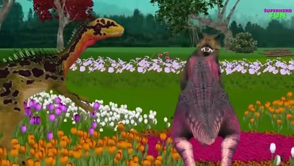 ABC Song Dinosaur Cartoons for Children | Dinosaur Short Movies | T-Rex Nursery Rhymes for Kids