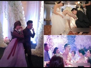 Những bức ảnh ‘cười sái quai hàm’ trong đám cưới sao Việt