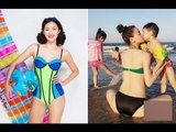 Gợi cảm là thế, Hạ Vi vẫn toát mồ hôi khi đọ thân hình bikini với Hà Hồ