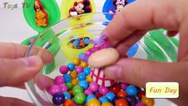 Learn Color Minnie Mouse Candy Surprise Toys for Kids - Toys TV Fun Day