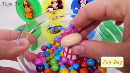 Learn Color Minnie Mouse Candy Surprise Toys for Kids - Toys TV Fun Day