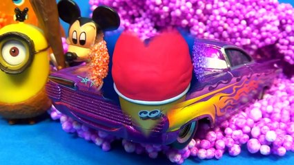 Descargar video: ICE CREAM surprise eggs Disney CARS Hello Kitty My little PONY Mickey Mouse Om Nom MINIONS mymillion-lLdendt