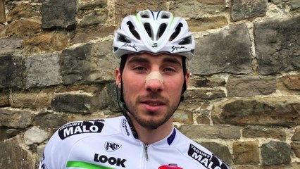 Boris Vallée (Fortuneo Vital Concept) avant le départ du Samyn