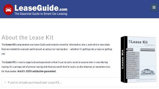 Car Leasing Kit And Guide